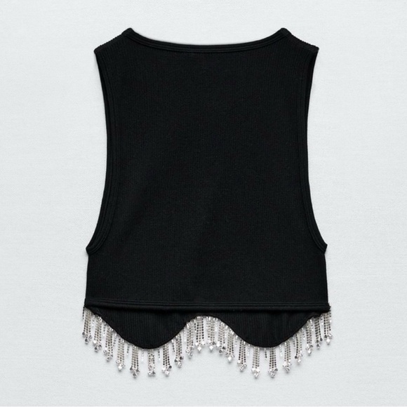 Fringe Rhinestone Top - Picture 2 of 5